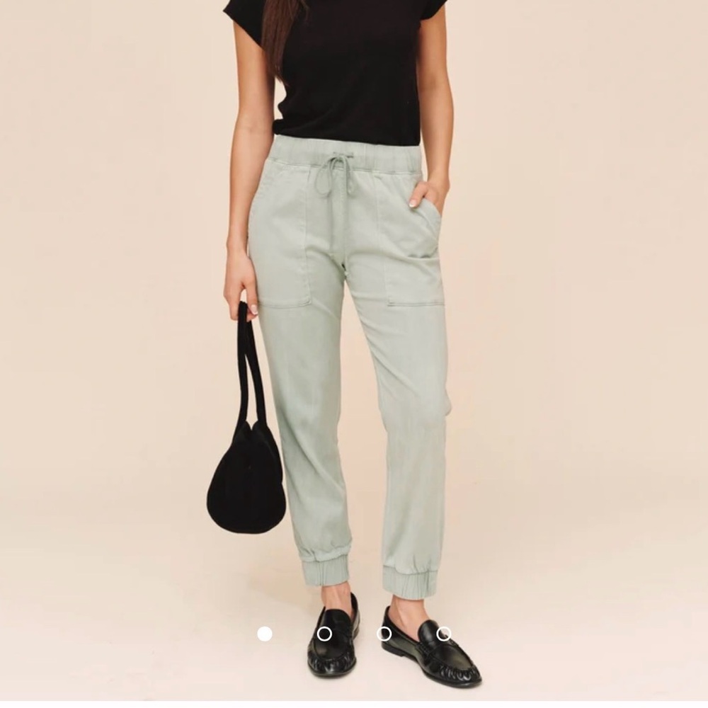Bella Dahl Women’s Sage mint green  Drawstring Jogger Pants xs